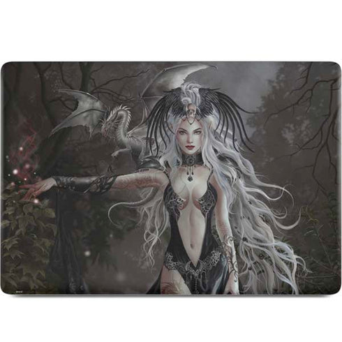 Gothic Princess with Silver Dragon by Nene Thomas MacBook Skins
